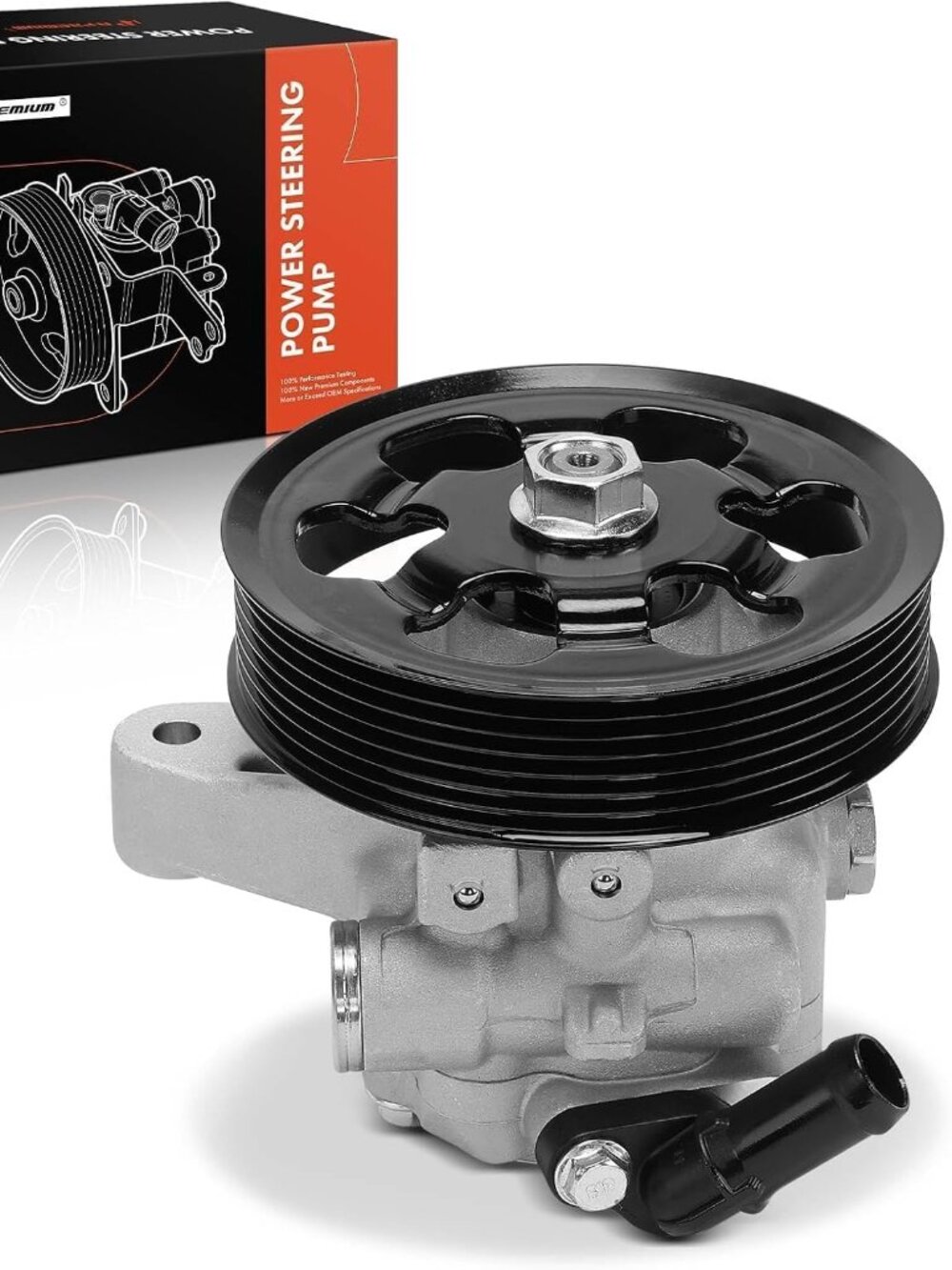A-Premium Power Steering Pump, with Pulley